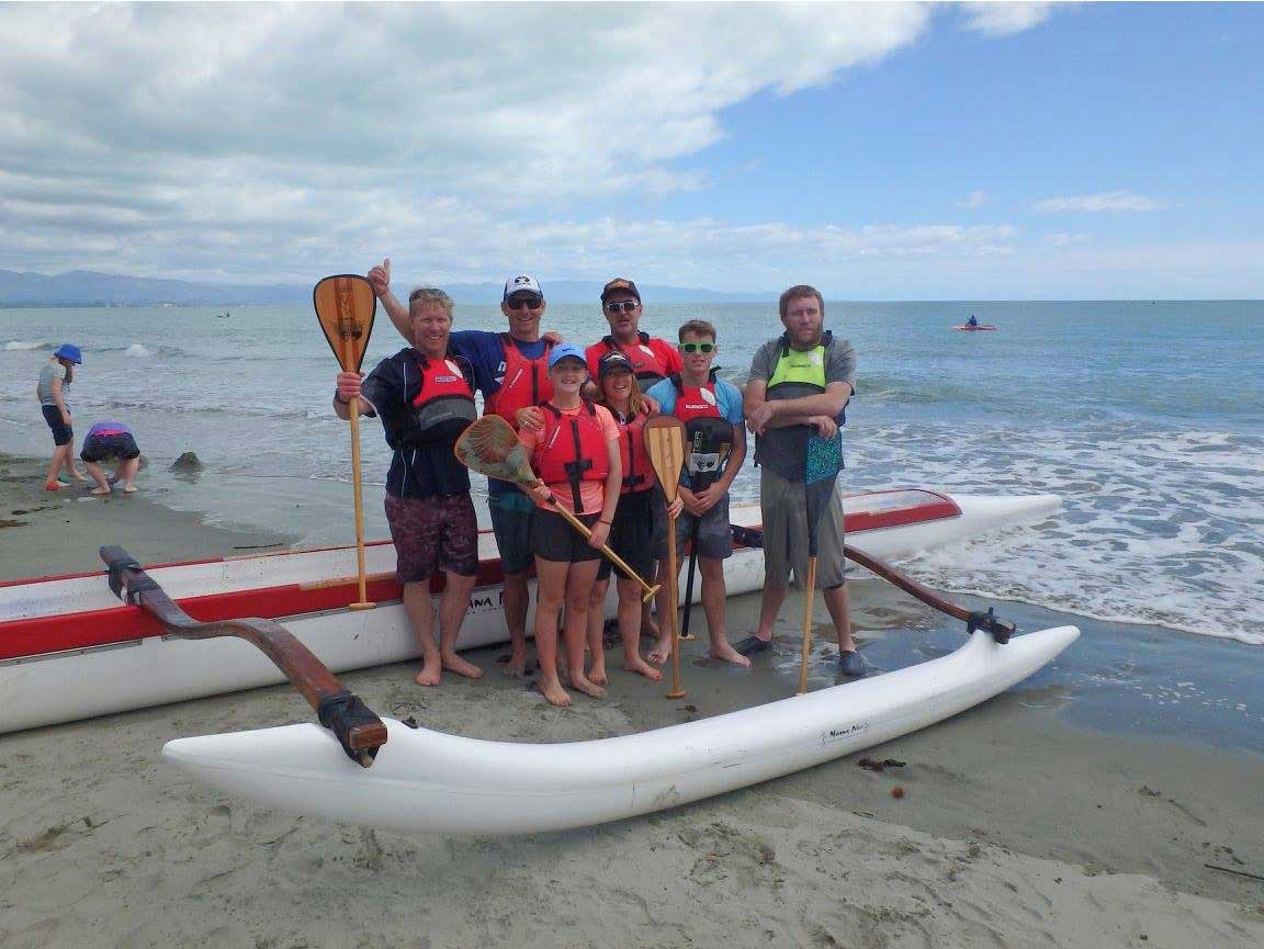 Harbour Mastes Challnge waka race at Tahuninui beach