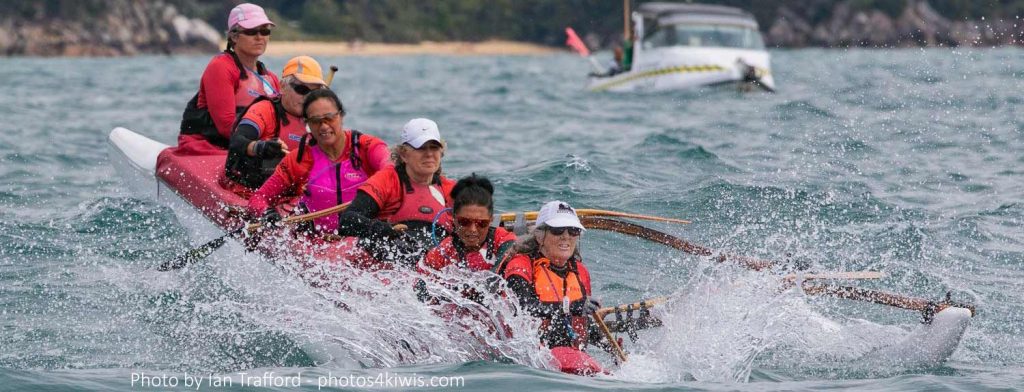 Maitahi Aunties racing at Waka Te Tasman 2017