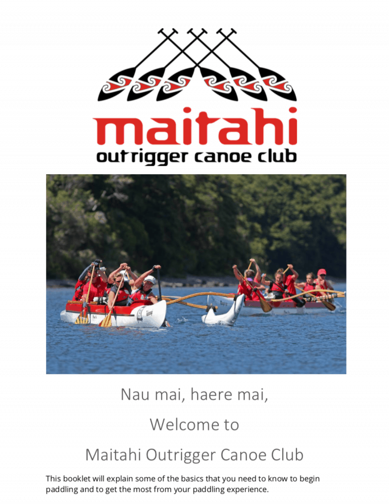 Cover of Maitahi Outrigger Canoe Club New Members pack